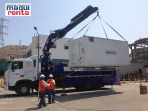 Izaje de Contenedor para Siemens con Camion Grua Certificado y control remoto